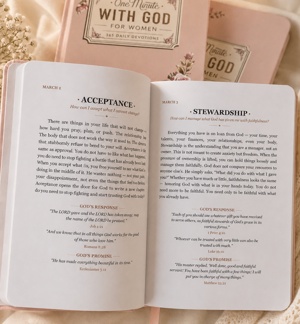 A Beautiful 365-Day Devotional Journal for Women Who Want Peace, Purpose, and Faith Every Morning